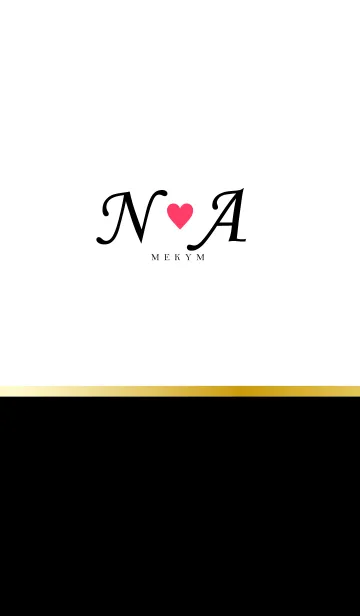 LOVE-INITIAL N&A イニシャル 5のLINE着せ替え