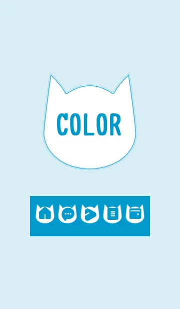 [LINE着せ替え] blue color N07の画像1