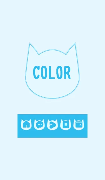 [LINE着せ替え] blue color N09の画像1