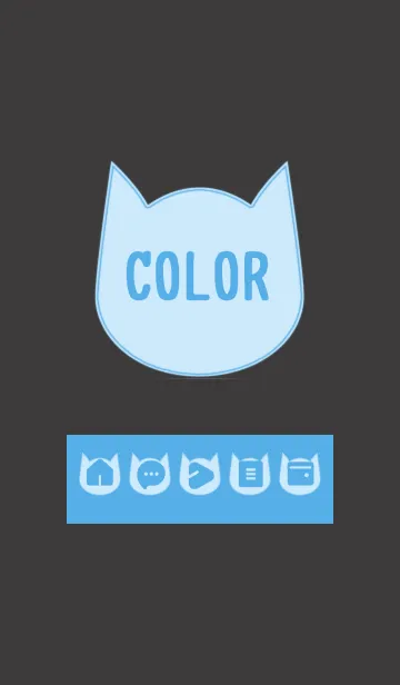 [LINE着せ替え] blue color N10の画像1