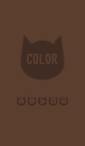 [LINE着せ替え] brown color N06の画像1