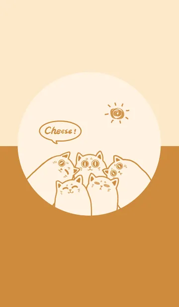 [LINE着せ替え] Meow...Cheese！-Orange Jの画像1