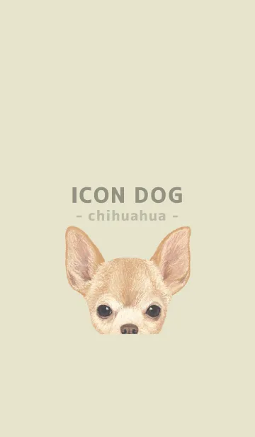 [LINE着せ替え] ICON DOG - チワワ - PASTEL YE/04の画像1