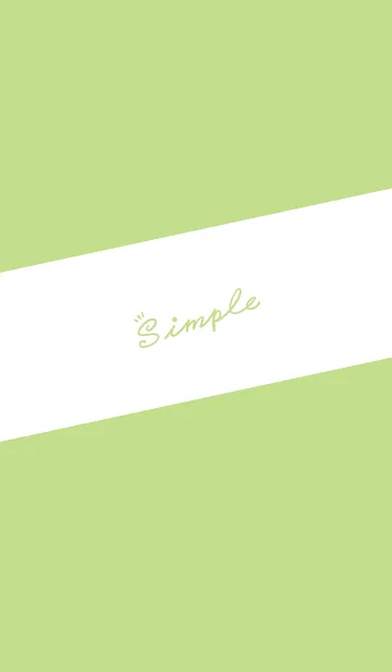 [LINE着せ替え] Simple Lines-Green.White.Jの画像1