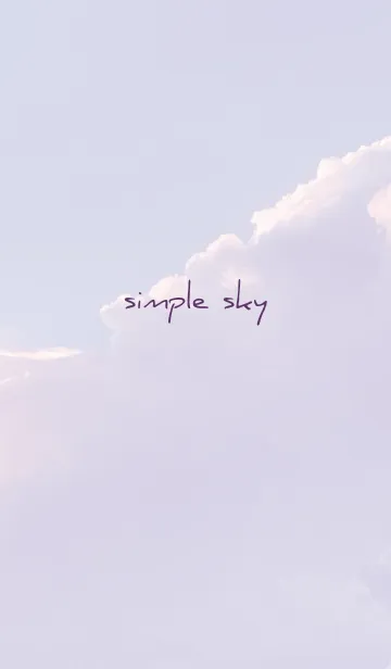 [LINE着せ替え] 紫 : simple skyの画像1