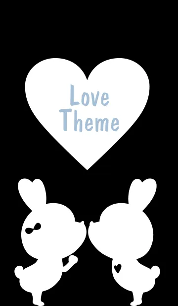 [LINE着せ替え] LOVE THEME Black and White 27の画像1