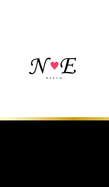 LOVE-INITIAL N&E イニシャル 5のLINE着せ替え