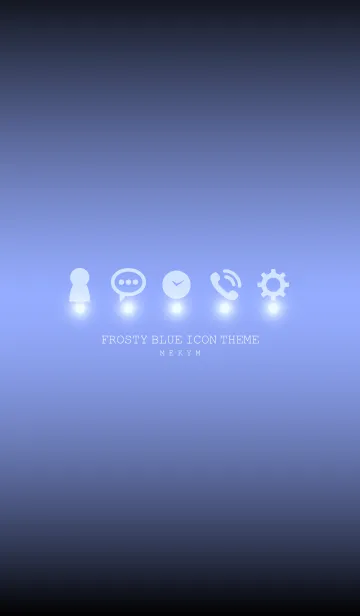 [LINE着せ替え] FROSTY BLUE ICON THEME -MEKYM-の画像1