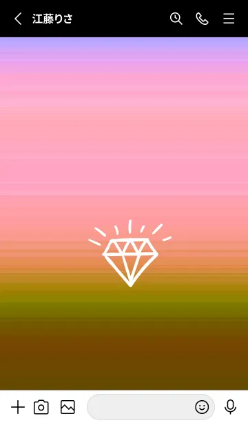 [LINE着せ替え] グラデーション ダイアモンド  175の画像2