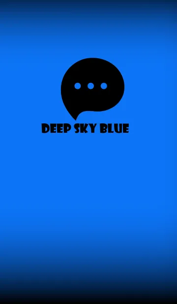 [LINE着せ替え] Deep Sky Blue And Black V.3 (JP)の画像1