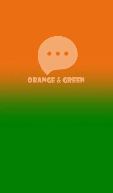 [LINE着せ替え] Green & Orange V3 (JP)の画像1