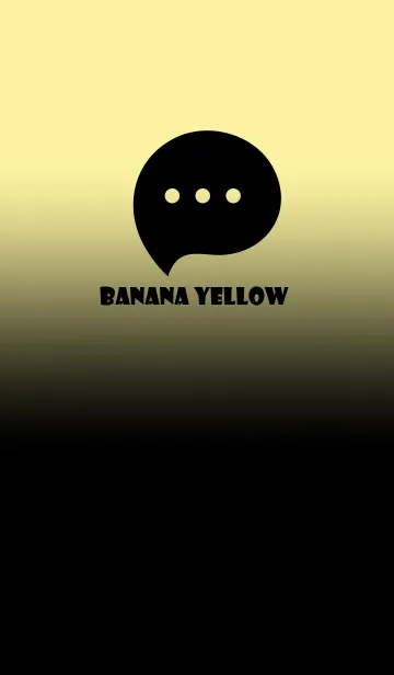 [LINE着せ替え] Black & Banana Yellow Theme V3 (JP)の画像1