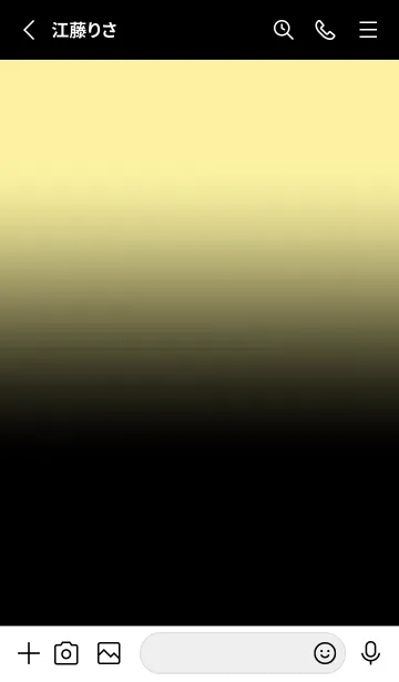 [LINE着せ替え] Black & Banana Yellow Theme V3 (JP)の画像2