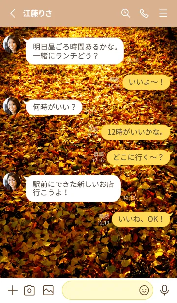 [LINE着せ替え] 紅葉〜秋の訪れ 2の画像3