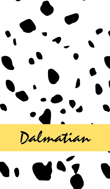 [LINE着せ替え] Dalmatian -Creamyellow-の画像1