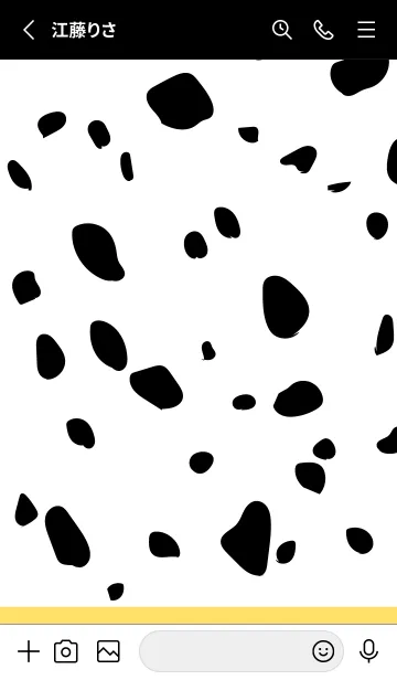 [LINE着せ替え] Dalmatian -Creamyellow-の画像2