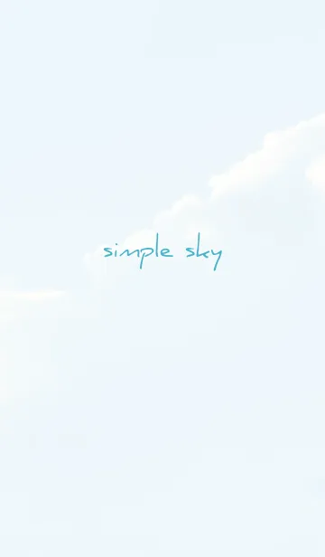 [LINE着せ替え] 水色 : simple skyの画像1