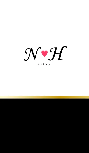 [LINE着せ替え] LOVE-INITIAL N&H イニシャル 5の画像1