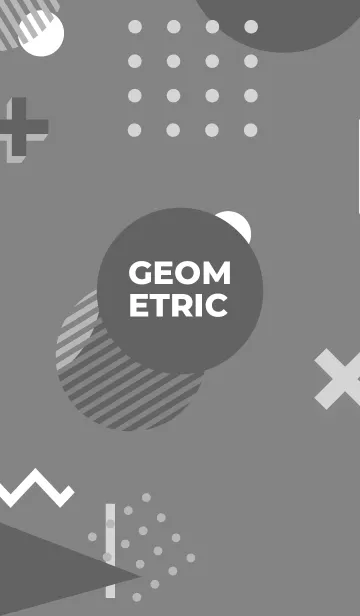 [LINE着せ替え] Geometric FROST GREYの画像1