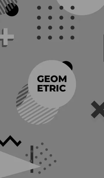 [LINE着せ替え] Geometric NAMARA GREYの画像1