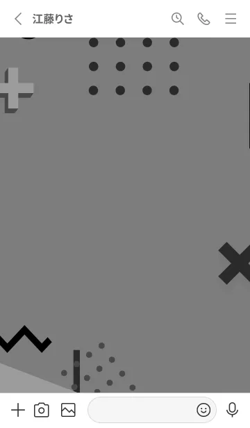 [LINE着せ替え] Geometric NAMARA GREYの画像2