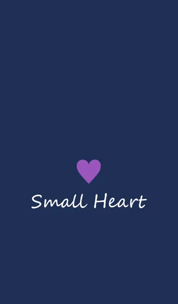 [LINE着せ替え] Small Heart *Navy Purple 13*の画像1