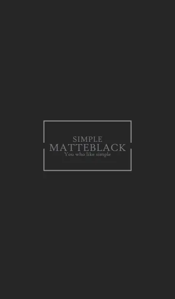 [LINE着せ替え] MATTE BLACK-SIMPLE 3の画像1