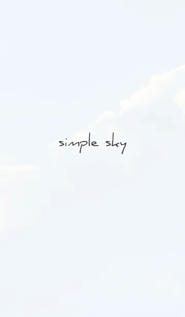 [LINE着せ替え] 白と黒 : simple skyの画像1
