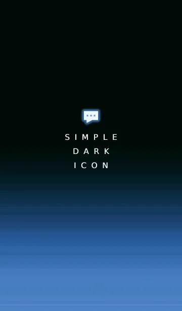 [LINE着せ替え] シンプル ダーク アイコン 68の画像1