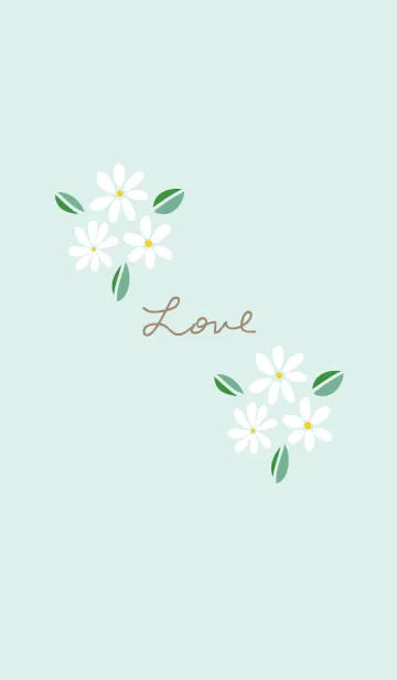 [LINE着せ替え] かわいい白い花束2の画像1