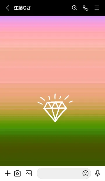 [LINE着せ替え] グラデーション ダイアモンド  176の画像2