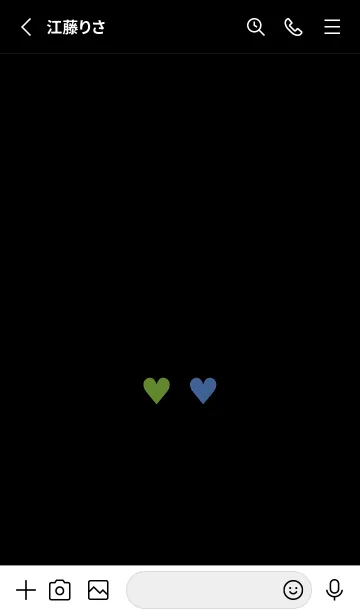 [LINE着せ替え] 2 カラー ミニ ハート 173の画像2