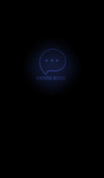 [LINE着せ替え] Denim Blue  Neon Theme V3 (JP)の画像1