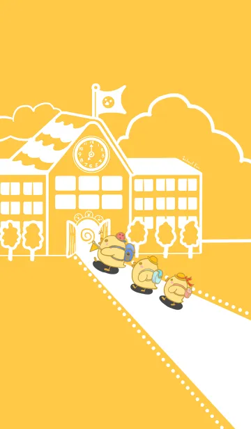 Duckling school fun-Orange Jの着せ替えメイン画像