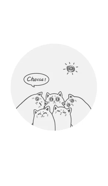 [LINE着せ替え] Meow...Cheese！-White Jの画像1