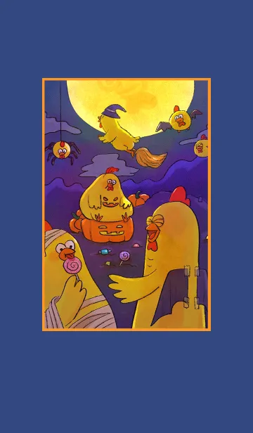 [LINE着せ替え] ANGRY CHICKEN HELLOWEENの画像1