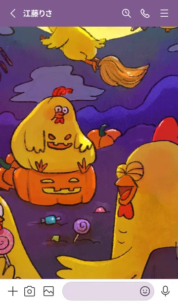 [LINE着せ替え] ANGRY CHICKEN HELLOWEENの画像2
