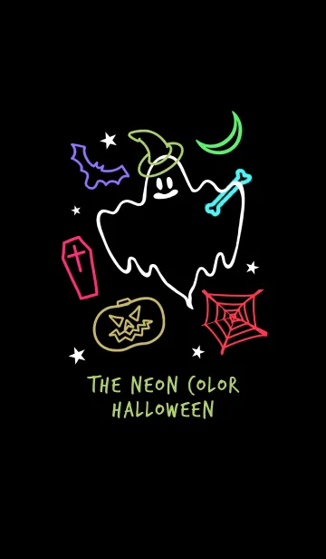 [LINE着せ替え] ネオンカラー ハローウィン 27の画像1