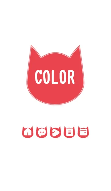 [LINE着せ替え] red color N08の画像1