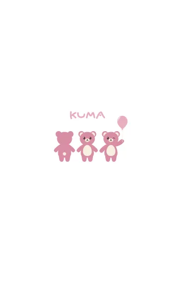 [LINE着せ替え] KUMA -Pink-の画像1