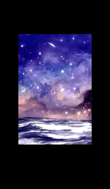 [LINE着せ替え] 月の夜 夜の海 #4_52。の画像1