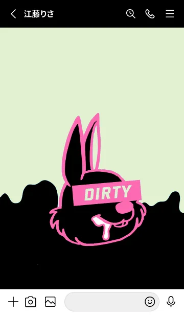 [LINE着せ替え] ダーティ ラビット 112の画像2