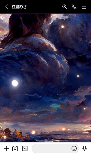 [LINE着せ替え] 月の夜 夜の海 #4_51。の画像2
