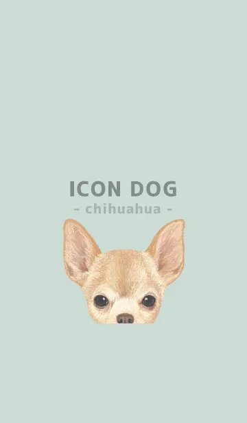[LINE着せ替え] ICON DOG - チワワ - PASTEL GR/04の画像1