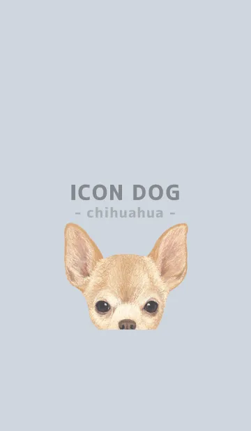 [LINE着せ替え] ICON DOG - チワワ - PASTEL BL/04の画像1