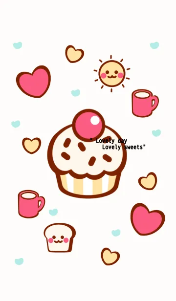 [LINE着せ替え] Lovely day Lovely sweets 2の画像1