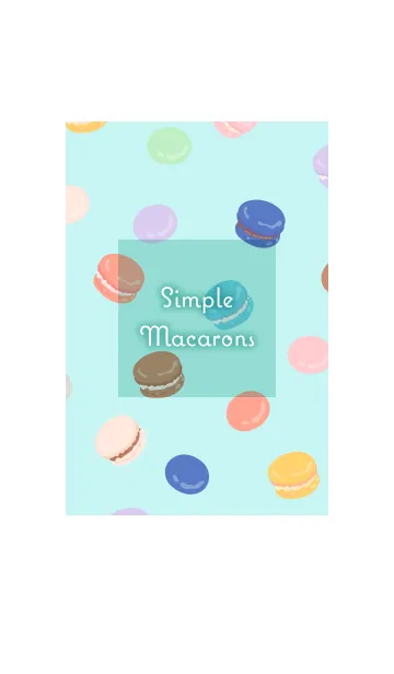 [LINE着せ替え] Simple Macarons 4の画像1