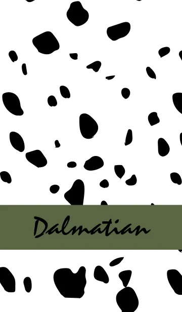 [LINE着せ替え] Dalmatian -Military-の画像1