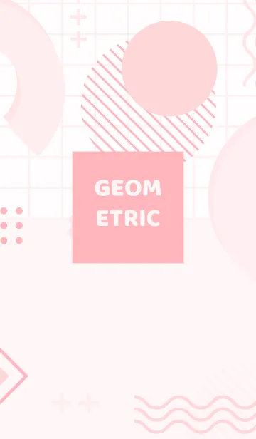 [LINE着せ替え] Geometric MATT PINK 2の画像1