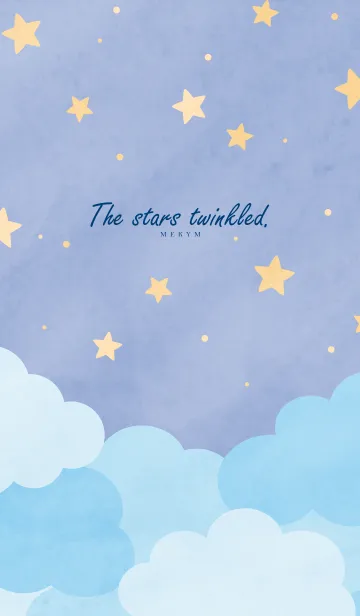 [LINE着せ替え] The stars twinkled-MEKYM 22の画像1